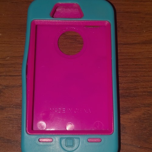 Blue pink plastic fitted - blue/pink,