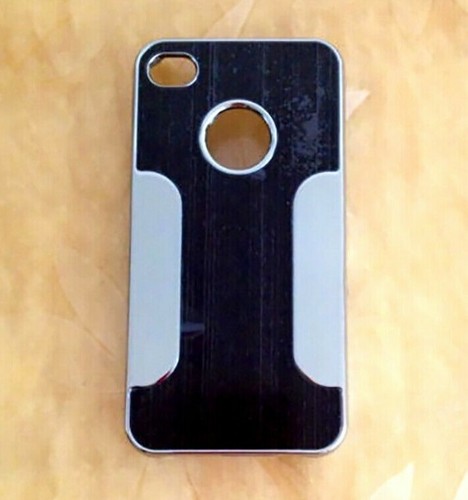 Solid black and silver fitted - solid,