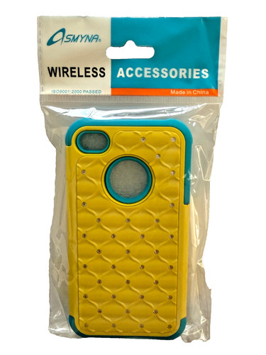 Apple iphone yellow - apple, blue